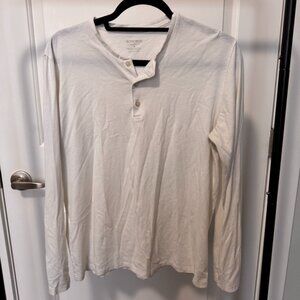 Bonobos Long Sleeve Henley - white